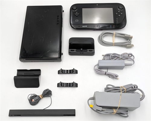 Nintendo Wii U - Console - Black 32GB - SNR FEF10160283 - JEF103987611 (B Grade) (Used)